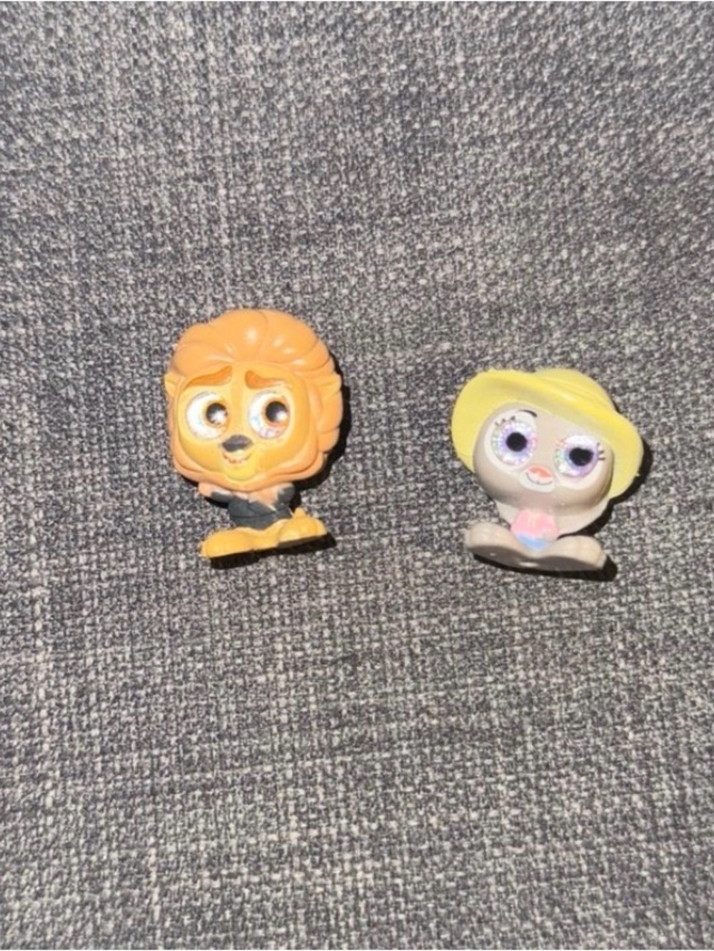 Disney Mini Collectible Figures - Yellow and Orange Characters 2-Pack
